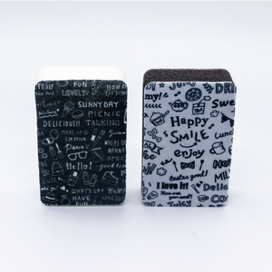 Esponja de limpieza de cocina impresa, blanca y negra, ecológica, 2 uds. - Product Image 2