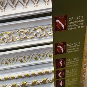 Trang trí nội thất Phụ Kiện Đầy Màu sắc <span class=keywords><strong>PU</strong></span> đúc tường bao gồm bảng điều khiển trang trí <span class=keywords><strong>cornice</strong></span> - Product Image 4