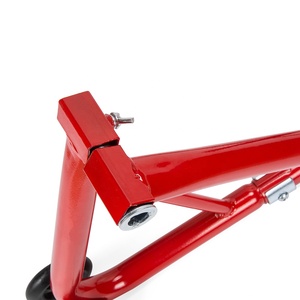 Xe Máy Có Thể Điều Chỉnh Paddock Cánh Tay Xoay Trackside Universal Nâng Đầu Cho Xe Máy Bánh Trước Màu Đỏ - Product Image 4