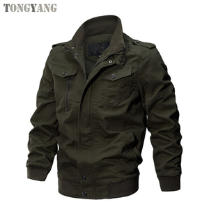 Chaquetas Bomber TONGYANG para Hombre, Ropa Exterior Táctica, Cortavientos Ligero y Transpirable, Chaquetas de Tallas Grandes - Product Image 1