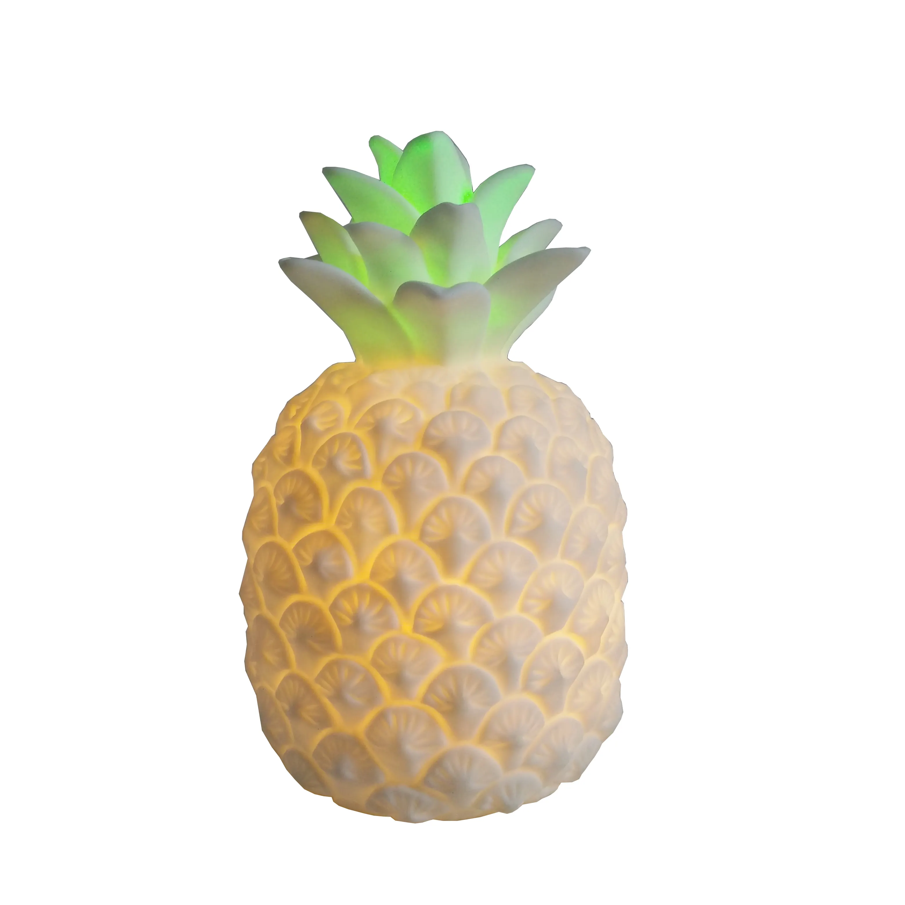 Multicolor LED Night Light battery 3D Print Pineapple Lamp for Gift