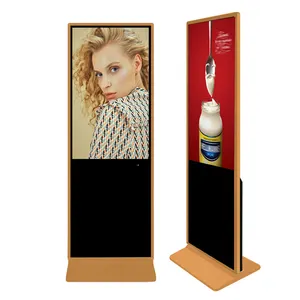 China Fabriek Levert Direct Vloerstaande Lcd-Reclame Scherm Totem Kiosk Hd 50 Inch Indoor Digitaal Bewegwijzering Display