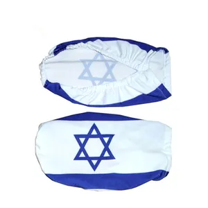 Reklam sıcak İsrail araba ayna bayrakları, araba ayna kapağı