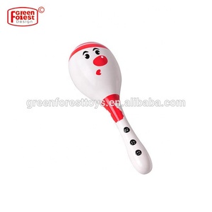Mini Campanello a Mano, Martello di Sabbia, Giocattoli per Bambini, Regali di Natale, Maracas in Legno - Product Image 3