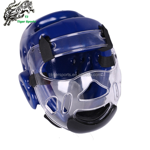 <span class=keywords><strong>Casco</strong></span> de <span class=keywords><strong>Taekwondo</strong></span> Rojo, Azul y Dorado de Alta Resistencia, Ecológico, No Tóxico, con Cubierta, 2.2 cm de Grosor, Unisex - Product Image 3