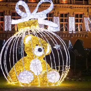 Luce di Via esterna impermeabile LED 3D Decorazione Di Natale Acrilico Motivo Luce