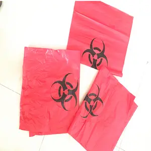Medische Gevaarlijke Besmettelijke Afvalzakken Ziekenhuis Prullenbak Liner Met Biohazard Symbool