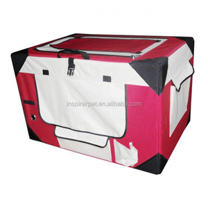 Jaulas para perros de metal de patrón sólido con bolsa de transporte transpirable - Product Image 5