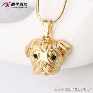 Pendentif en laiton xup, bijoux à la mode en or, tête de <span class=keywords><strong>chien</strong></span>, animal tendance, vente en gros, 32523 - Product Image 5