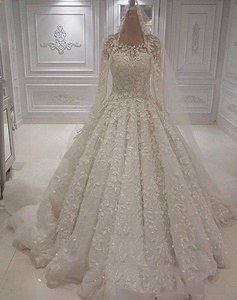 Islam Donne Lungo Del Merletto Dell'abito di Sfera di Cristallo <span class=keywords><strong>Turchia</strong></span> Abito <span class=keywords><strong>Da</strong></span> <span class=keywords><strong>Sposa</strong></span> - Product Image 5