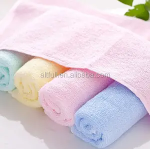 China supplier wholesale 100% organic Bamboo towel soft textile baby face towel/baby wash cloth