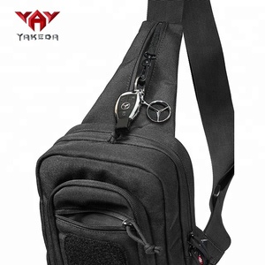 Yakeda di chuyển một cách nhanh chóng che giấu gói nhỏ màu đen chiến thuật ngực sling Túi Messenger Túi - Product Image 4