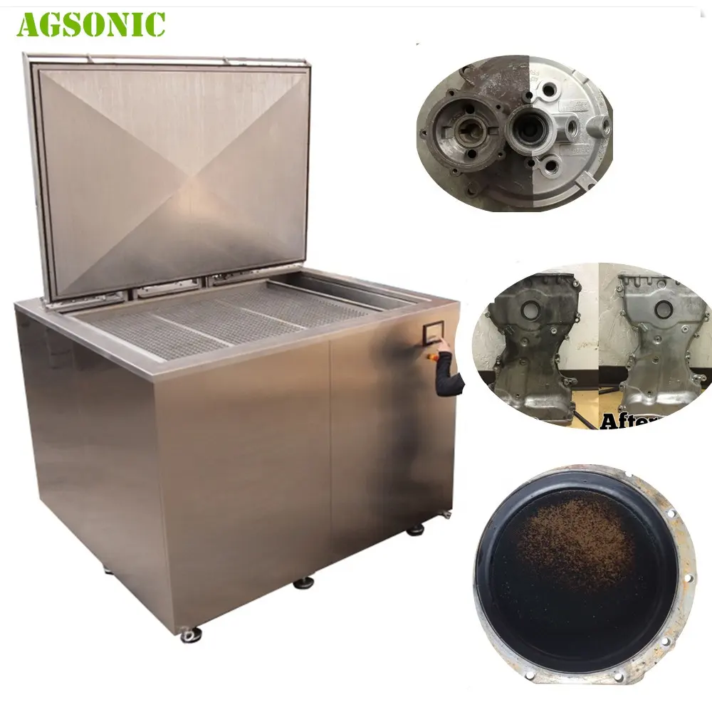 Limpiador ultrasónico para baño, limpiador de motor industrial de acero inoxidable, 1000L, 316L
