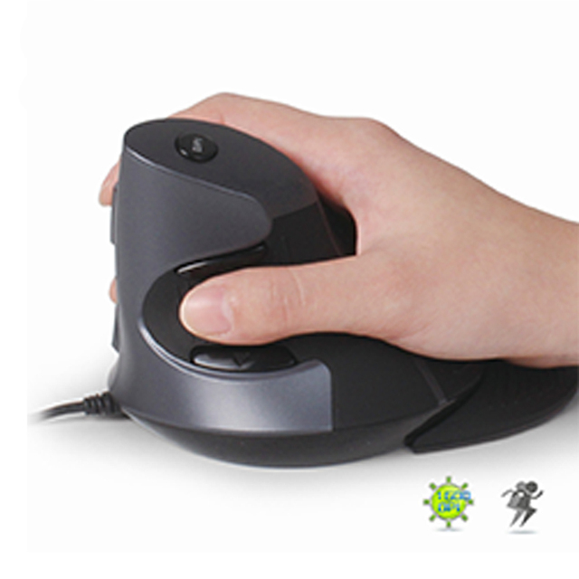 2019 New 6 Buttons 3 Adjustable DPI  Ergonomic Office Vertical Mouse with Wrist Mat