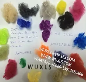 dope dyed colored polyester staple fiber psf fibre trilobal for needle punched non-woven fabric / GEO-textile / vortex spinning