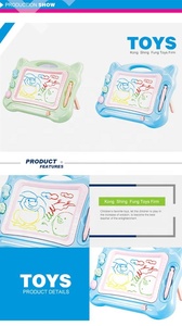 Papan Gambar Magnetik Plastik Besar Berwarna untuk Anak-Anak KSF - Product Image 4