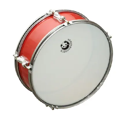 Muziekinstrument China Snare Drum Met Rode Stalen Rand Snare Drum Percussie 13 14 Inch