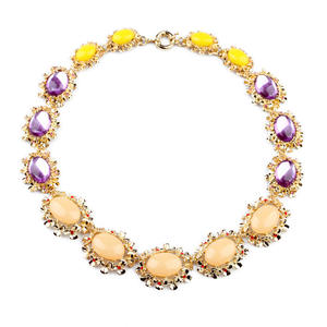 NK623 Moda collar grueso joyería Resina declaración gitana collares al por mayor - Product Image 1