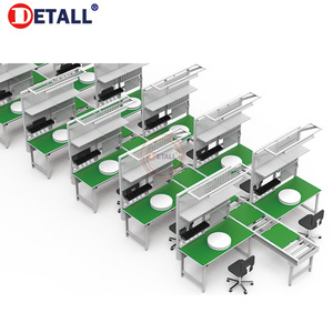 Detall rasyonel inşaat çerçeve montaj hattı bant konveyör bant çalışma masaları - Product Image 5