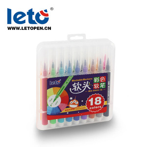 Colorful Brush Tip Washable <strong>Marker</strong> <strong>Pen</strong> - Product Image 2