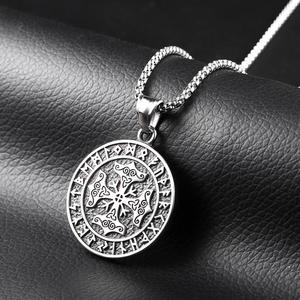 Kalung Liontin Viking Palu Baja Tahan Karat, Perhiasan untuk Pria - Product Image 2