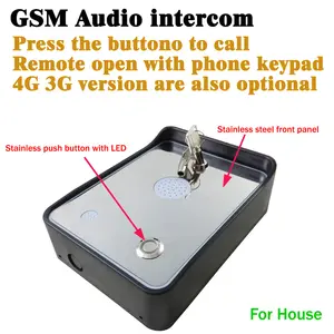 Gsm 对讲机音频门铃对讲机为别墅，房子，公寓和帮助点