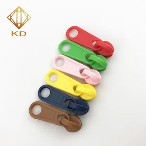 #3 Nhựa Nylon Không Khóa Đầy Màu Sắc Zipper Slider Đối Với Quần Áo