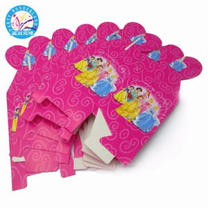 <span class=keywords><strong>2023</strong></span> Beautiful six princess party supplies scatola di dolci di carta cartoon kids birthday baby shower decorazione scatole di caramelle di carta - Product Image 2