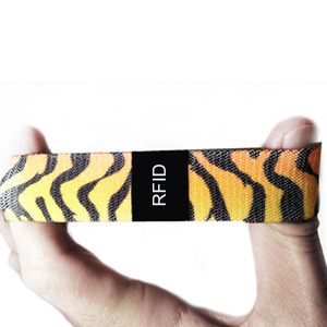 Elastic Fabric Bracelets Reusable NFC <strong>Wristbands</strong> Strap / Stretch <strong>Woven</strong> <strong>RFID</strong> <strong>Wristband</strong> - Product Image 6