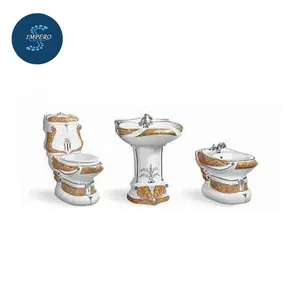 Toilet Keramik Warna Perak Berkualitas Tinggi Dalam Perlengkapan Sanitasi Mangkuk Toilet dan Mangkuk Wc