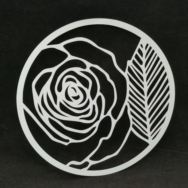Rose Flower Art Stencil Pittura Template, plastica Disegno Stencil