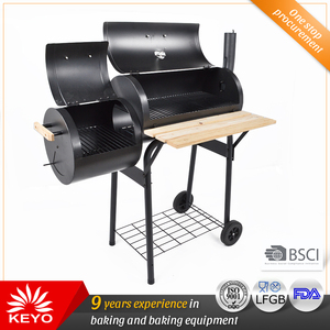 Patio trasero Casa Fumador Parrilla de Carbón de <span class=keywords><strong>Barbacoa</strong></span> Con <span class=keywords><strong>Chimenea</strong></span> - Product Image 1
