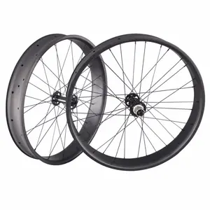 2021 popular ICAN Full Carbon Wheelset 90mm with clincher tubeless ready fat Bike Wheel