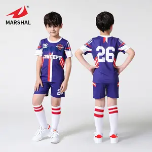Красивая детская дышащая футбольная тренировочная форма, Футбольная Одежда, комплект футбольной формы, комплект футбольной формы, футболка