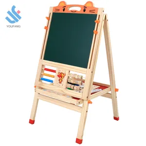YF-M309 热卖流行木制多功能磁性可爱 tigra 木制拉板玩具为孩子们