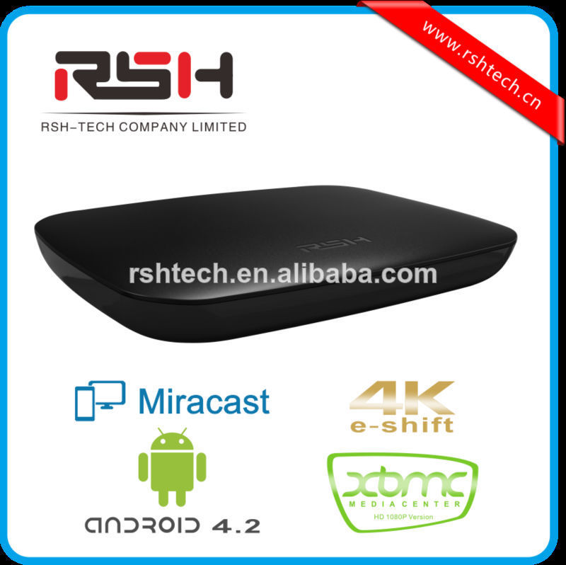 Dual core android smart tv box xbmc boîte, google tv supports du marché et skype chat wecbam