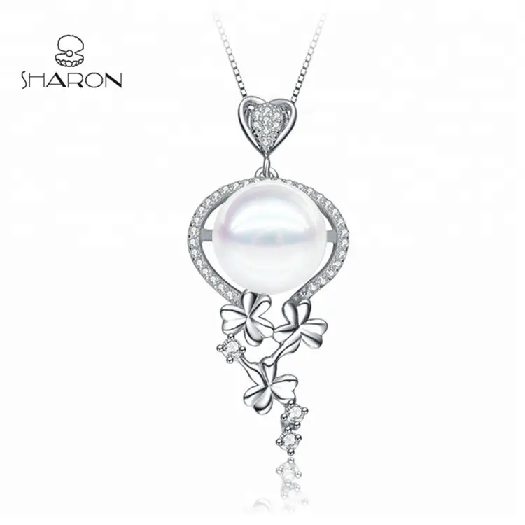 Collier de perles naturelles en argent Sterling pour femmes, pendentif en forme de coquille, à la mode, nouvelle collection 2020