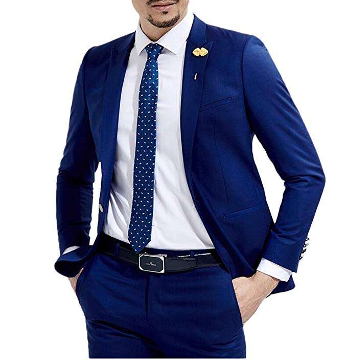 Traje Azul Carlo Corinto Trajes Slim Fit Saco Casual Azul Hombre - Main Image
