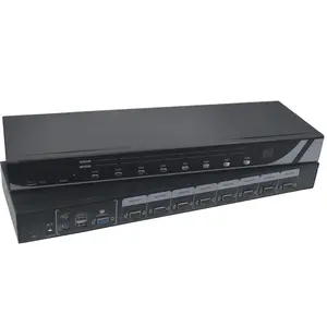 8 端口 KVM 交换机 USB PS/2 VGA 鼠标键盘显示器 8x 6 英尺电缆和适配器