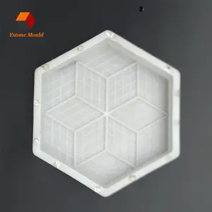 Pavement Rubber Mold Paver Block Silicone Interlock Plaster Tile Plastic Paving Mould