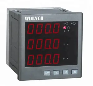 96*96mm LED Display 3 Phase Digital Current/Voltage Combined Meter