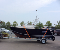 Kastking — bateau de pêche candie rigide de 5.8m, accessoire marin en aluminium renforcé de haute qualité