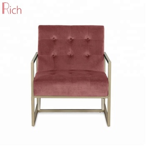 <span class=keywords><strong>Poltrona</strong></span> Relax con <span class=keywords><strong>Gambe</strong></span> in Metallo Dorato per Negozi di Abbigliamento e Boutique - Product Image 6