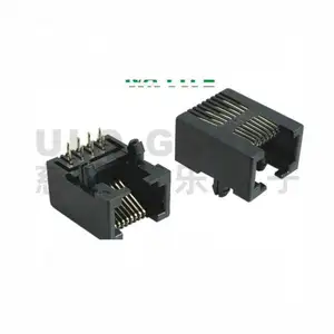 Arnés de cableado rj11 4 P pcb jack 8p8c rj45 conector modular plug pcb jack hembra