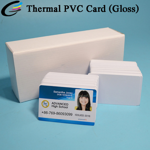 Carte d'identité en PVC thermoplastique couleur argent doré FCOLOR CR80 pour imprimante Zebra - Product Image 5