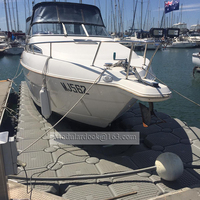 Briques flottantes Dock Pro HDPE pour rampes de quai pour bateaux 500x500x400mm