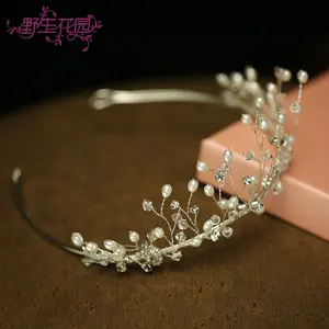 2019 Top Quality Fashion Handmade Bridal Headpiece Hair Accessories Wholesale Pageant Princess Tiaras Crown