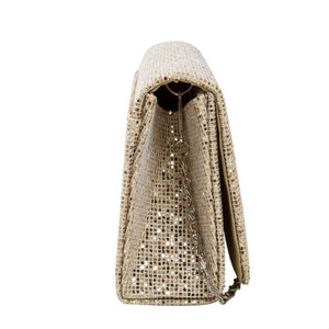 Herald Fashion — <span class=keywords><strong>sac</strong></span> à main de soirée <span class=keywords><strong>pour</strong></span> femmes, pochette de soirée à paillettes Vintage, <span class=keywords><strong>sac</strong></span> à bandoulière <span class=keywords><strong>doré</strong></span> scintillant - Product Image 4