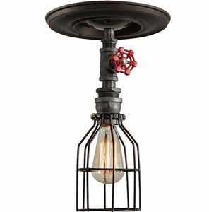 Retro moderno decorativo cocina techo de diseño lámpara de iluminación <span class=keywords><strong>Vintage</strong></span> Industrial Metal hierro tubo de agua Steampunk L - Product Image 1