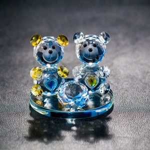Đáng yêu pha lê gấu bông cho ủng hộ đám cưới hoặc quà tặng em bé thủ công Glass Bear Crafted bởi tay nghề cao craftsmanship - Product Image 2
